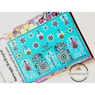 Fashion Nail Slider WRAPS 3D crystal/18